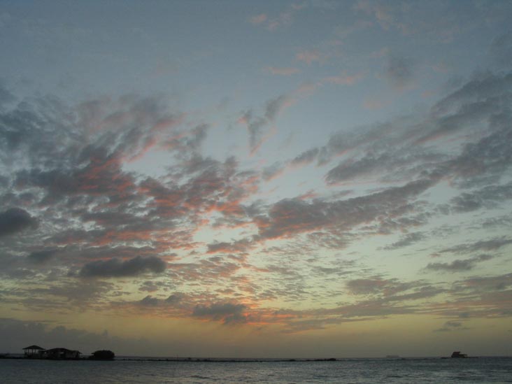 Sunset From Coral Reef Beach, Savaneta, Aruba, February 9, 2008, 6:50 p.m.
