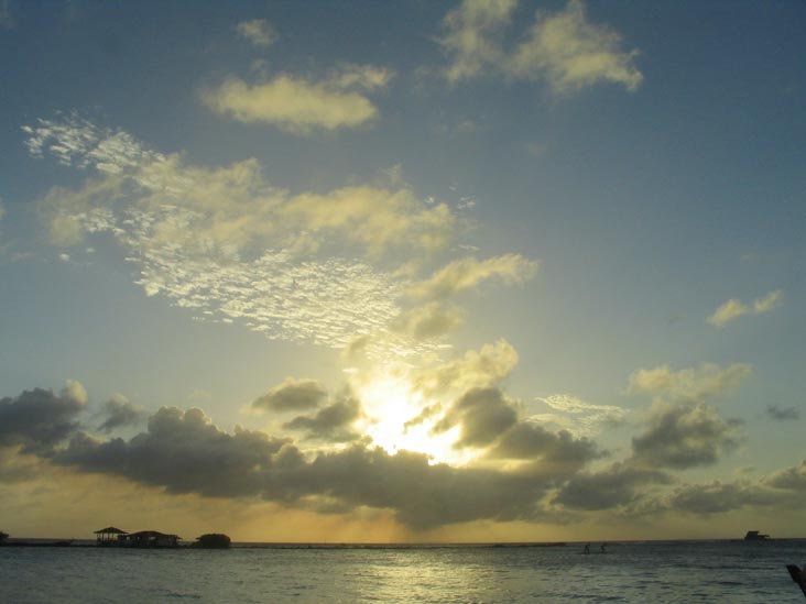 Sunset From Coral Reef Beach, Savaneta, Aruba, February 10, 2008, 6:19 p.m.