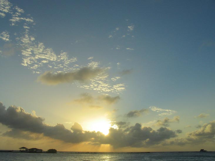 Sunset From Coral Reef Beach, Savaneta, Aruba, February 10, 2008, 6:24 p.m.