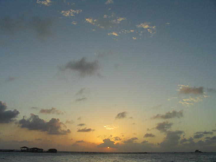 Sunset From Coral Reef Beach, Savaneta, Aruba, February 10, 2008, 6:38 p.m.