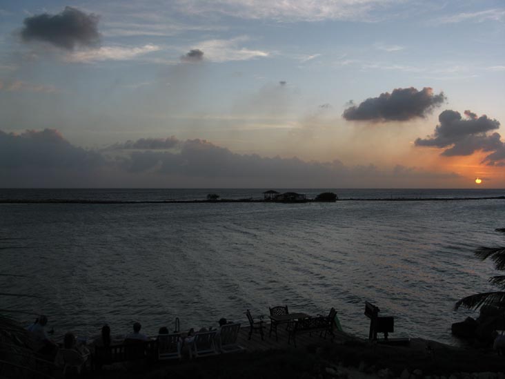 Sunset From Coral Reef Beach, Savaneta, Aruba, February 12, 2009, 6:40 p.m.