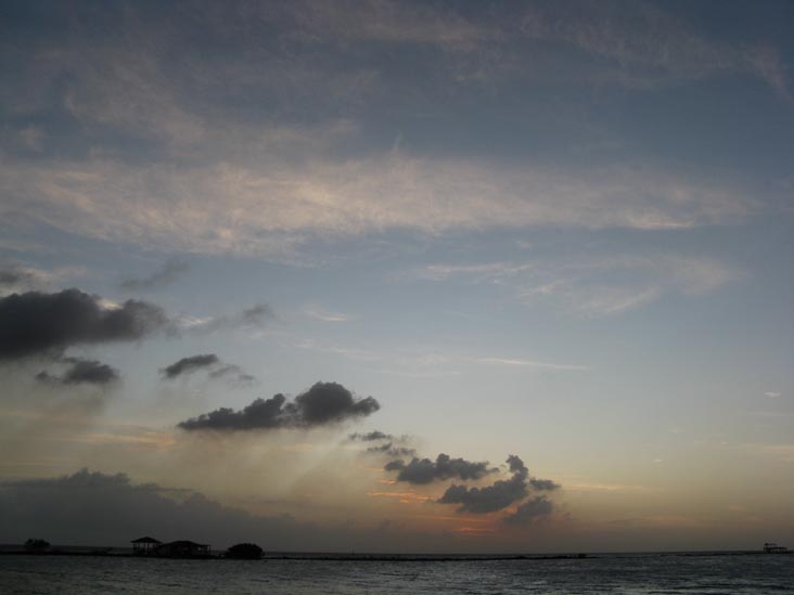 Sunset From Coral Reef Beach, Savaneta, Aruba, February 12, 2009, 6:44 p.m.