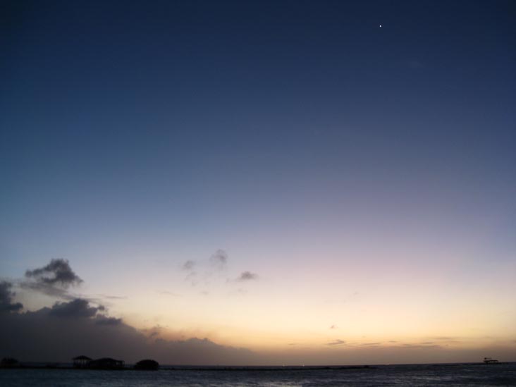 Sunset From Coral Reef Beach, Savaneta, Aruba, February 12, 2009, 7:09 p.m.