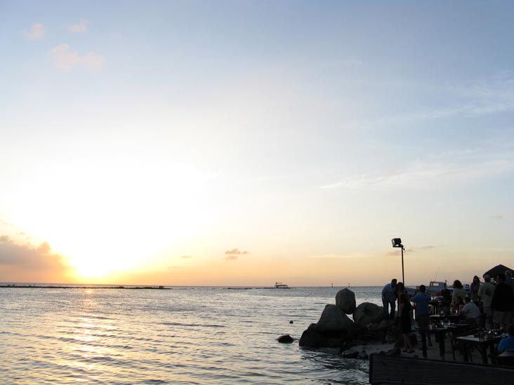 Sunset From Coral Reef Beach, Savaneta, Aruba, February 13, 2009, 6:36 p.m.