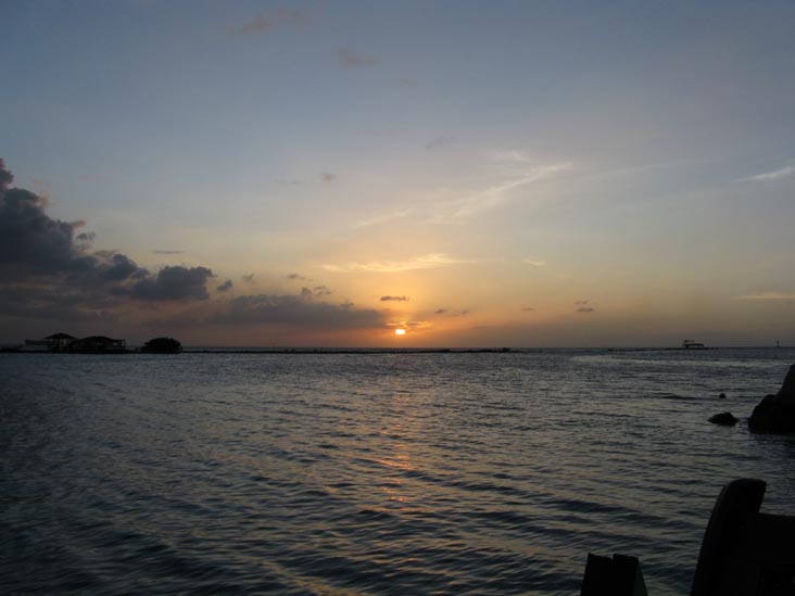Sunset From Coral Reef Beach, Savaneta, Aruba, February 13, 2009, 6:39 p.m.