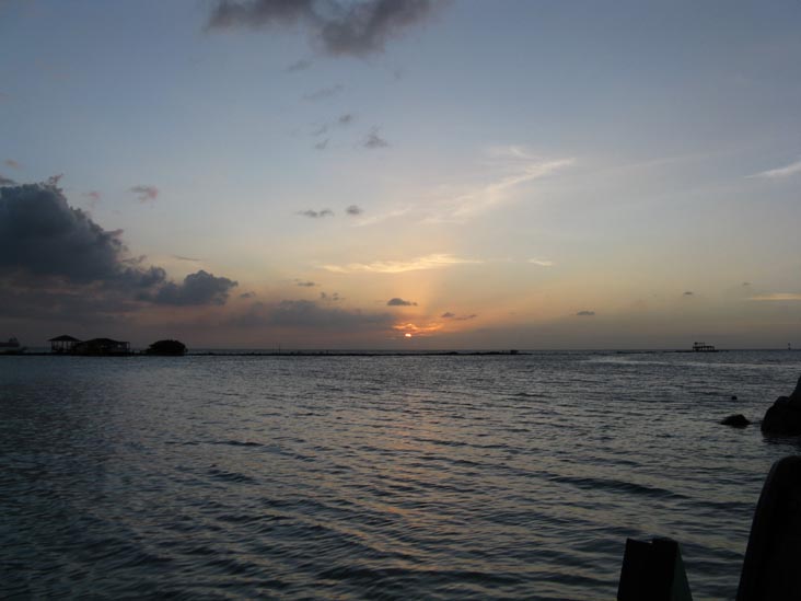 Sunset From Coral Reef Beach, Savaneta, Aruba, February 13, 2009, 6:40 p.m.