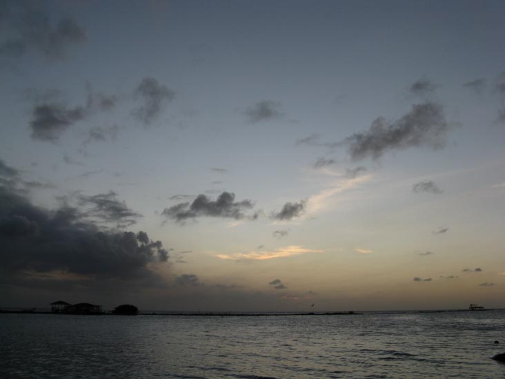 Sunset From Coral Reef Beach, Savaneta, Aruba, February 13, 2009, 6:46 p.m.