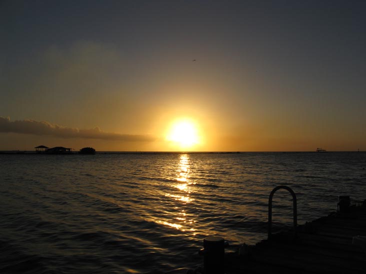 Sunset From Coral Reef Beach, Savaneta, Aruba, February 14, 2009, 6:32 p.m.