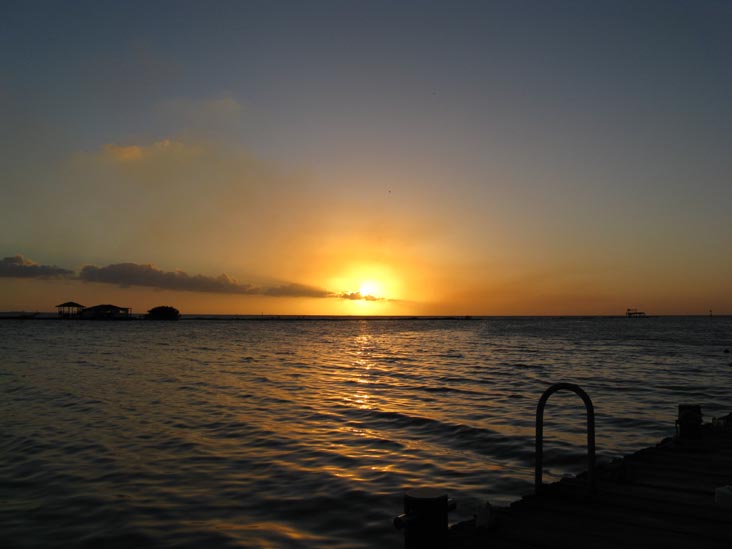 Sunset From Coral Reef Beach, Savaneta, Aruba, February 14, 2009, 6:37 p.m.
