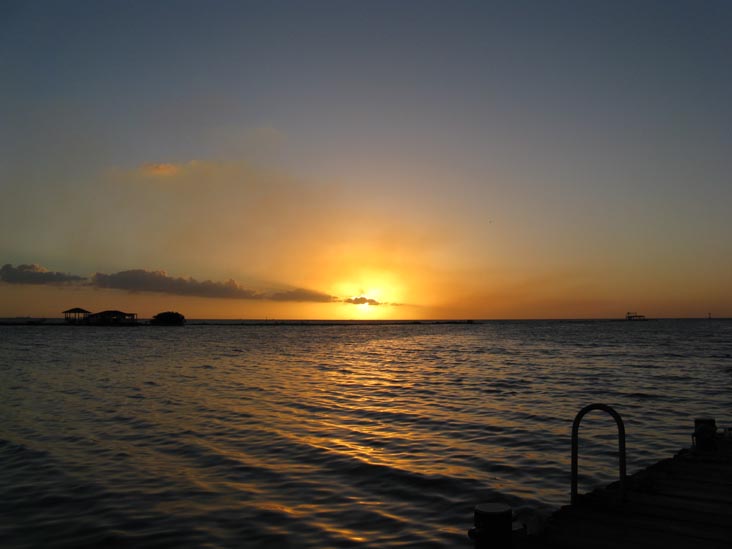 Sunset From Coral Reef Beach, Savaneta, Aruba, February 14, 2009, 6:38 p.m.