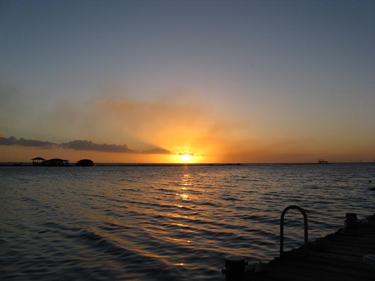 Sunset From Coral Reef Beach, Savaneta, Aruba, February 14, 2009, 6:40 p.m.