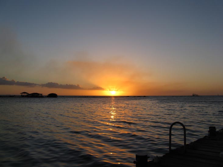 Sunset From Coral Reef Beach, Savaneta, Aruba, February 14, 2009, 6:41 p.m.