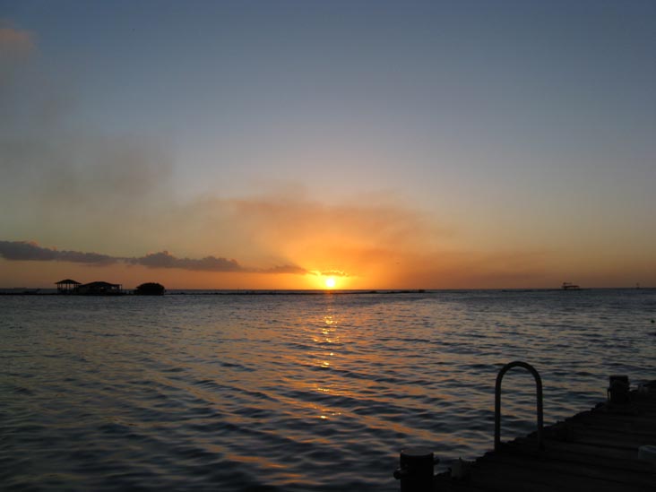 Sunset From Coral Reef Beach, Savaneta, Aruba, February 14, 2009, 6:42 p.m.