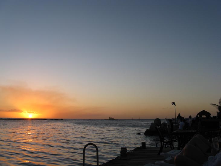 Sunset From Coral Reef Beach, Savaneta, Aruba, February 14, 2009, 6:42 p.m.