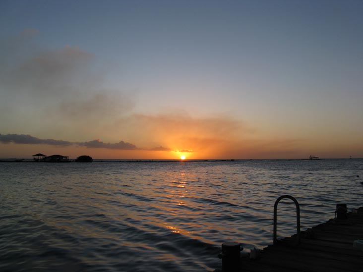 Sunset From Coral Reef Beach, Savaneta, Aruba, February 14, 2009, 6:43 p.m.