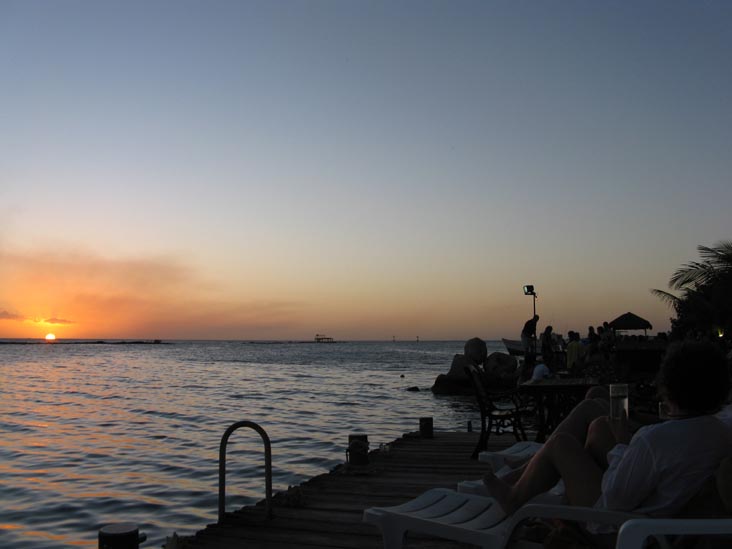 Sunset From Coral Reef Beach, Savaneta, Aruba, February 14, 2009, 6:44 p.m.