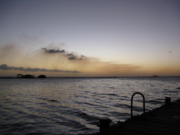 Sunset From Coral Reef Beach, Savaneta, Aruba, February 14, 2009, 6:59 p.m.