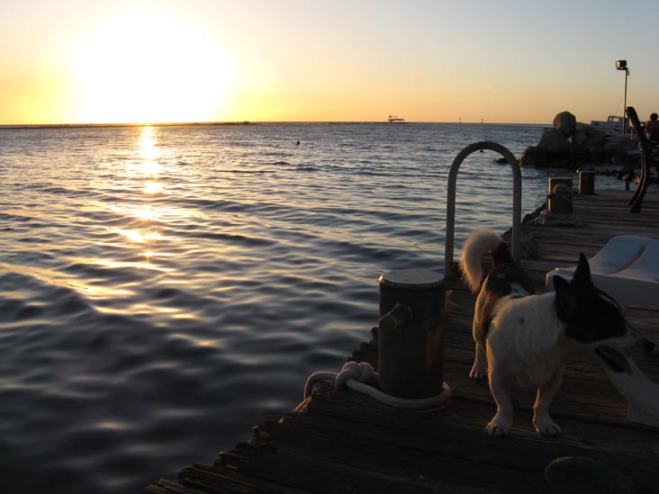 Sunset From Coral Reef Beach, Savaneta, Aruba, February 15, 2009, 6:33 p.m.