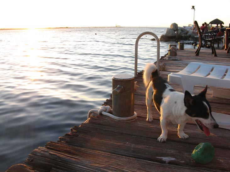 Sunset From Coral Reef Beach, Savaneta, Aruba, February 15, 2009, 6:33 p.m.