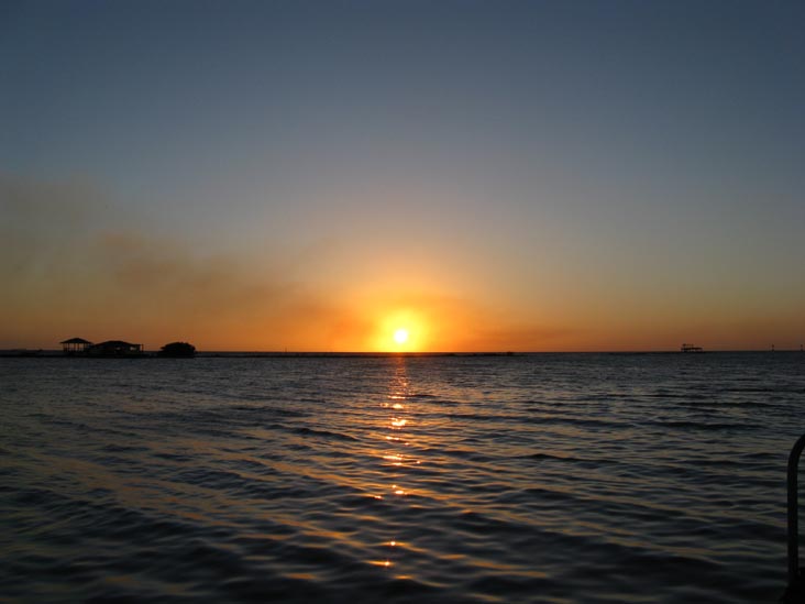 Sunset From Coral Reef Beach, Savaneta, Aruba, February 15, 2009, 6:40 p.m.