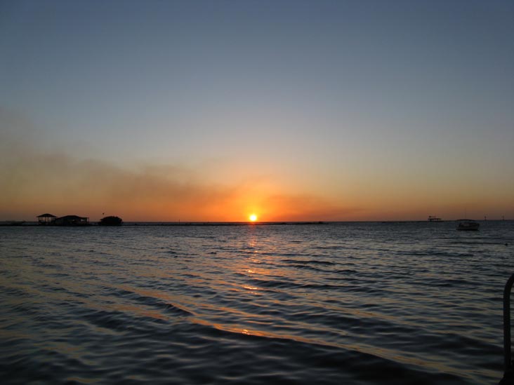 Sunset From Coral Reef Beach, Savaneta, Aruba, February 15, 2009, 6:43 p.m.