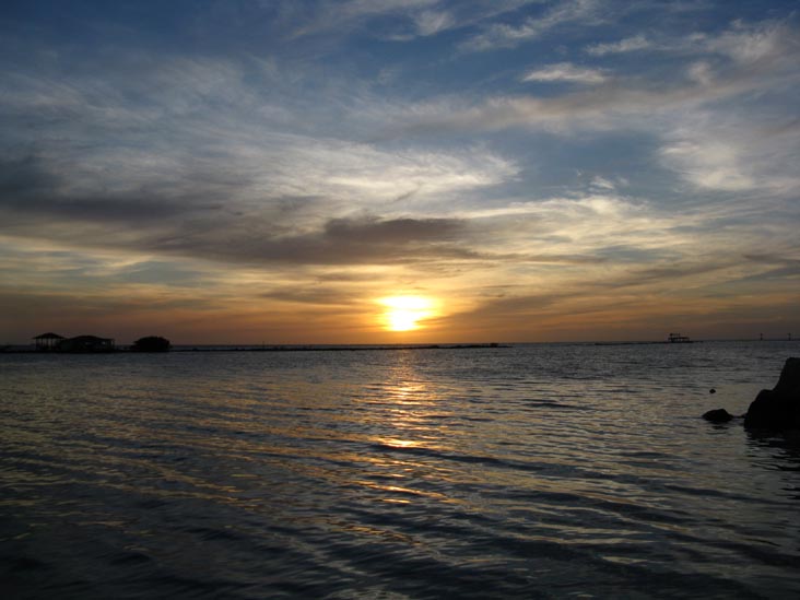 Sunset From Coral Reef Beach, Savaneta, Aruba, February 16, 2009, 6:38 p.m.