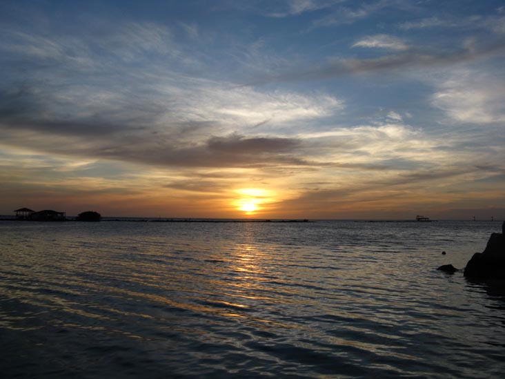 Sunset From Coral Reef Beach, Savaneta, Aruba, February 16, 2009, 6:41 p.m.