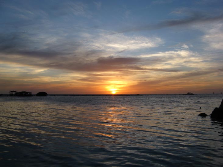 Sunset From Coral Reef Beach, Savaneta, Aruba, February 16, 2009, 6:43 p.m.