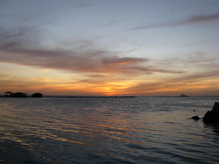 Sunset From Coral Reef Beach, Savaneta, Aruba, February 16, 2009, 6:48 p.m.
