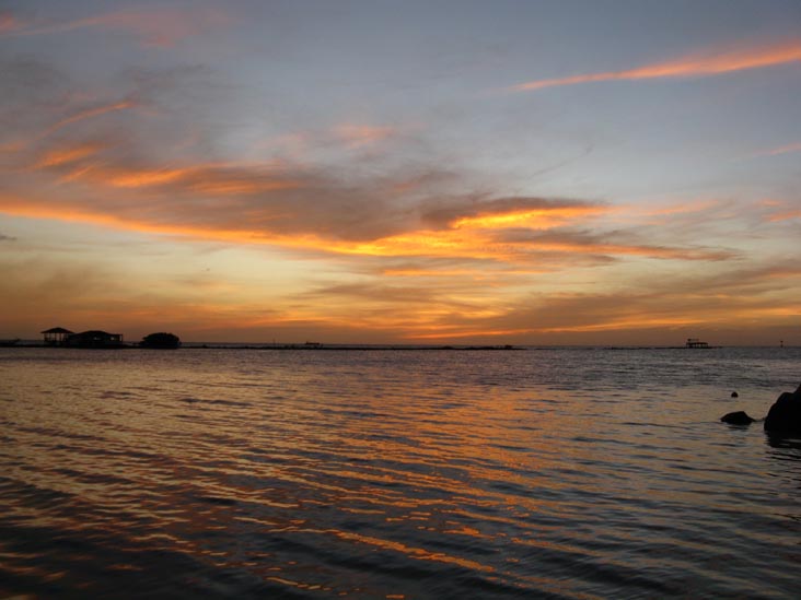 Sunset From Coral Reef Beach, Savaneta, Aruba, February 16, 2009, 6:53 p.m.