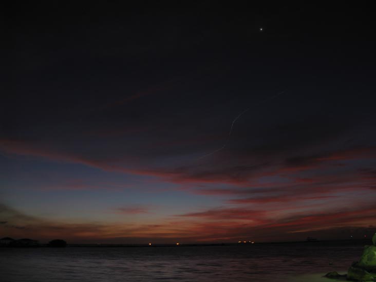 Sunset From Coral Reef Beach, Savaneta, Aruba, February 16, 2009, 7:20 p.m.