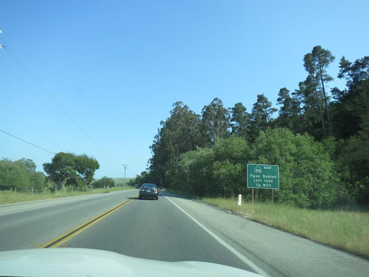 Highway 1 at Route 46, Cambria, California, May 15, 2012