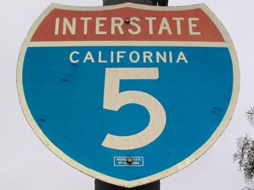 Interstate 5 Sign, San Diego, California