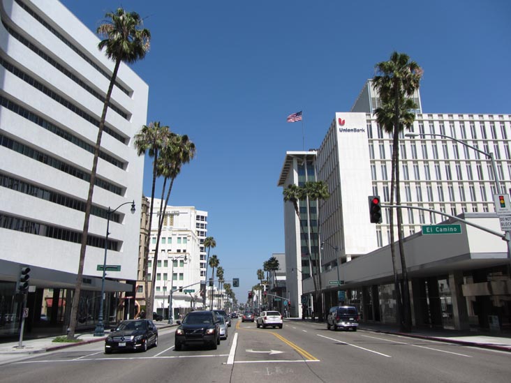 Looking East Down Wilshire Boulevard From El Camino Drive, Los Angeles, Cal...