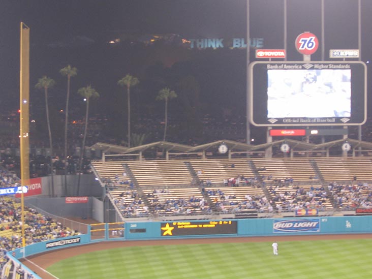 Left Field, Dodger Stadium, Los Angeles, California