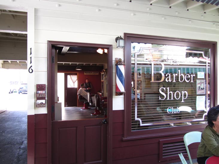 The Barber Shop Club, Stall 116, Farmers Market, 6333 West 3rd Street at Fairfax, Los Angeles, California, May 20, 2012