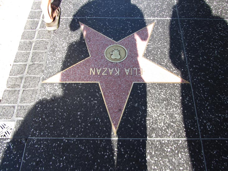 Elia Kazan Star, Hollywood Walk of Fame, Hollywood Boulevard, Los Angeles, California, May 20, 2012
