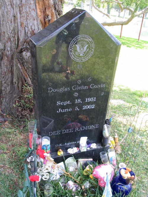 Dee Dee Ramone Grave, Hollywood Forever Cemetery, 6000 Santa Monica Boulevard, Hollywood, California