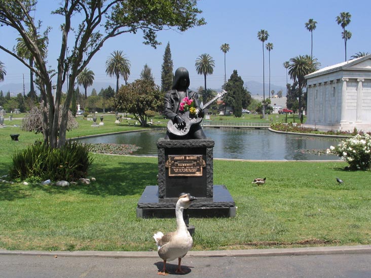 Johnny Ramone Grave, Hollywood Forever Cemetery, 6000 Santa Monica Boulevard, Hollywood, California, May 10, 2006