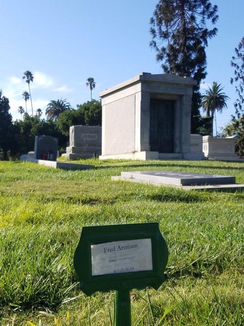 Fred Armisen Plot, Hollywood Forever Cemetery, Hollywood, California, October 5, 2019