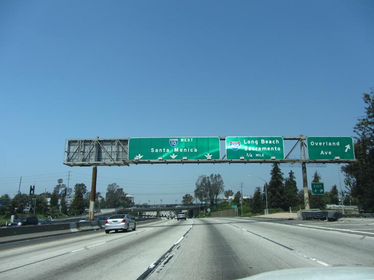 Interstate 10 at Overland Avenue, Los Angeles, California, May 20, 2012