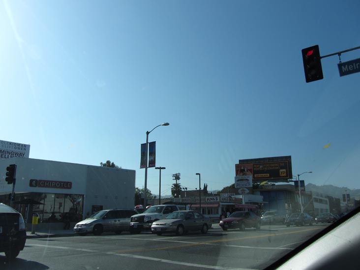Melrose Avenue at La Brea Avenue, Los Angeles, California, May 20, 2012