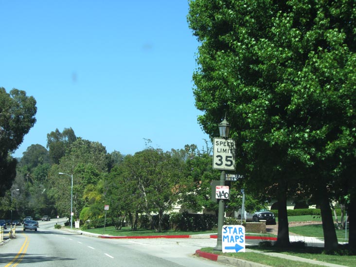Sunset Boulevard at Loring Avenue, Los Angeles, California, May 20, 2012