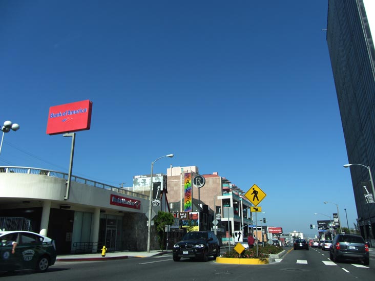 Sunset Boulevard at Wetherly Drive, West Hollywood, California, May 20, 2012
