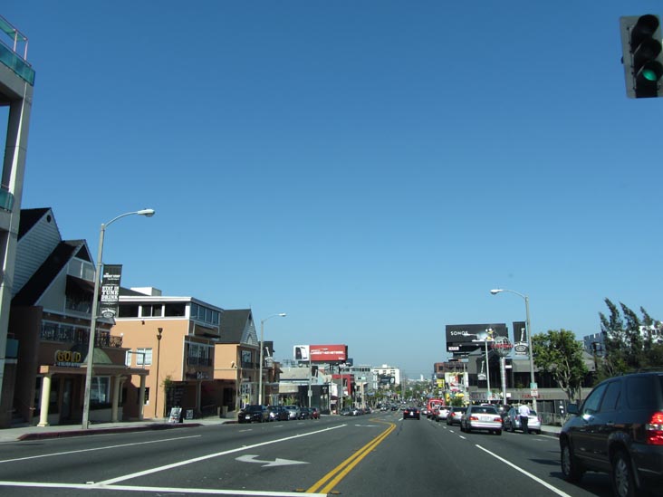 Sunset Boulevard Near Hilldale Avenue, West Hollywood, California, May 20, 2012