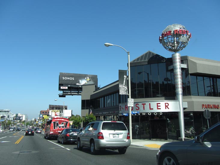 Sunset Boulevard at Hilldale Avenue, West Hollywood, California, May 20, 2012