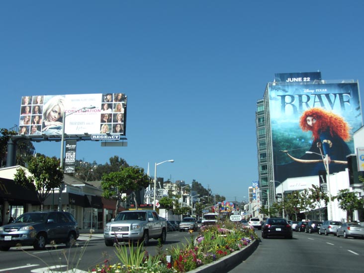 Sunset Boulevard at Sunset Plaza, West Hollywood, California, May 20, 2012