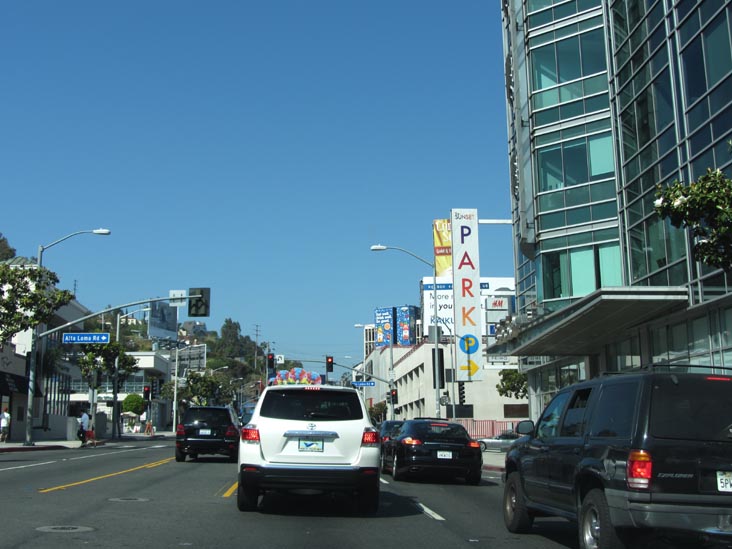 Sunset Boulevard at Alta Loma Road, West Hollywood, California, May 20, 2012