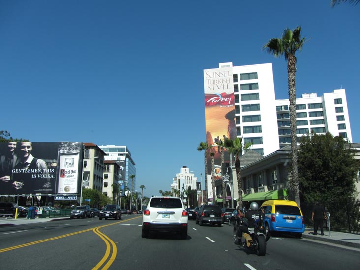 Sunset Boulevard Between La Cienega Boulevard and Queens Road, West Hollywood, California, May 20, 2012