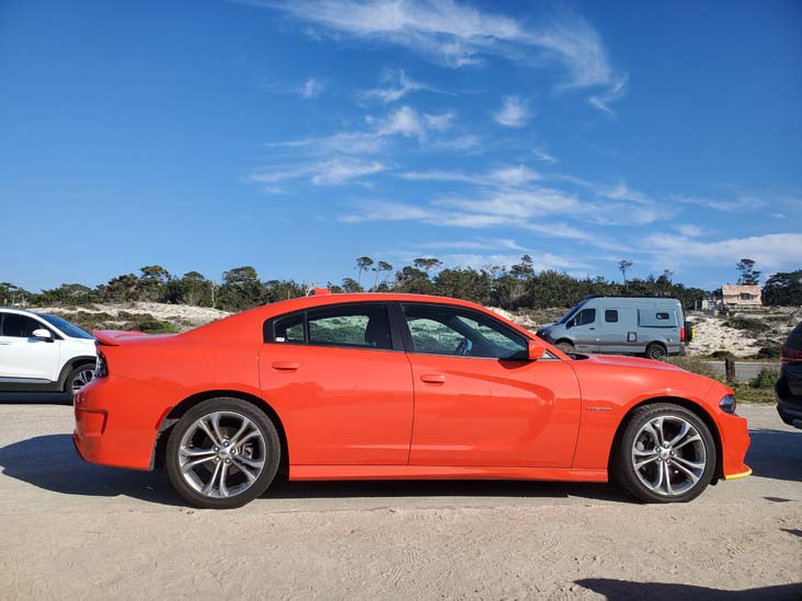 Dodge Charger, 17-Mile Drive, Monterey County, California, February 19, 2022